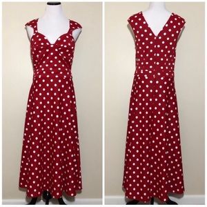 Bettie Page Roman Holiday Polka Dots Dress